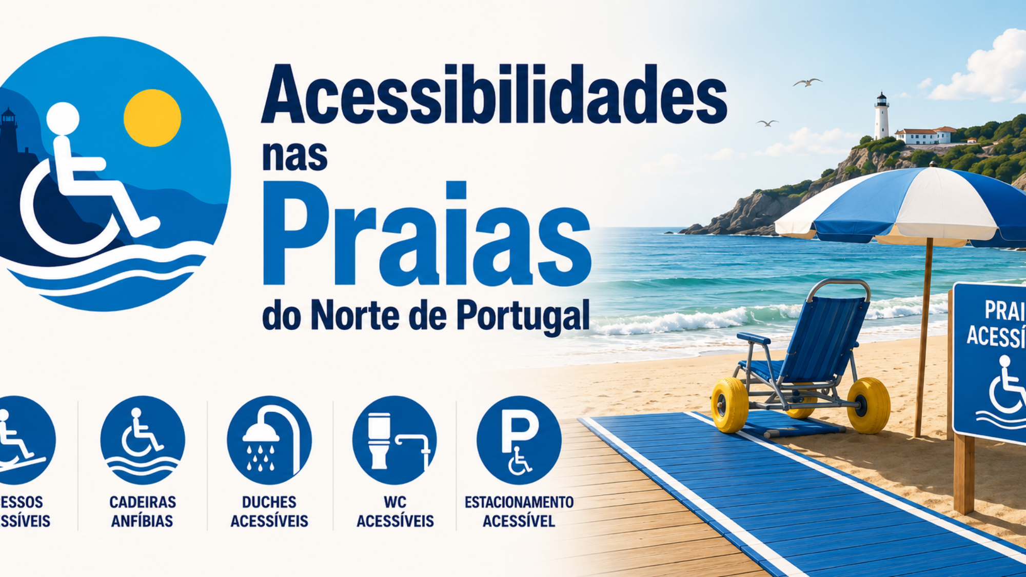 Acessibilidades nas Praias do Norte de Portugal
