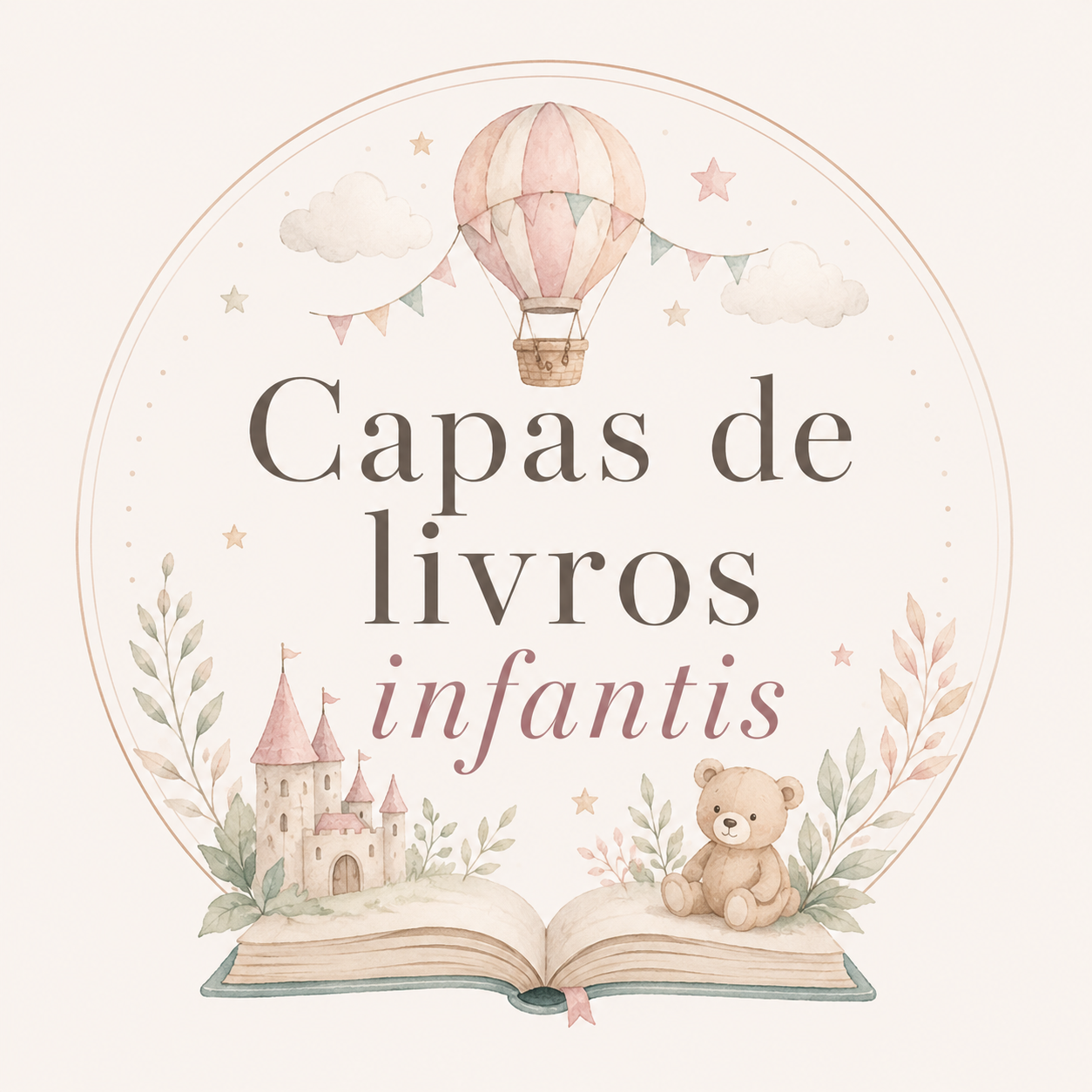 Capas de livros infantis para arte e design